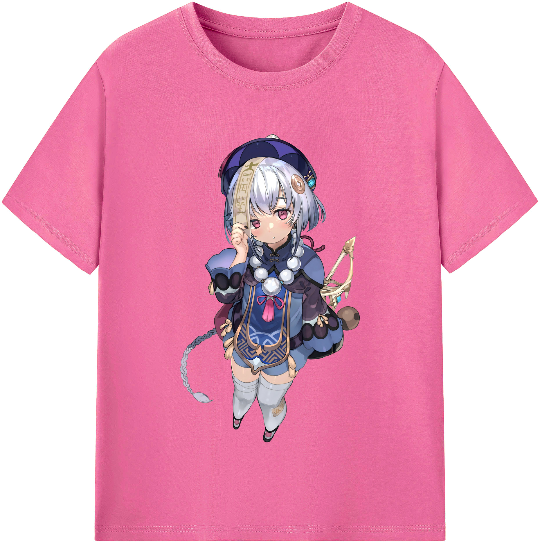 げんし神 七七 なな  genshin Nana レディースカジュアルプリントTシャツ（綿100％）